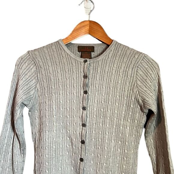 Danier grey cable knit cardigan. Size small - Picture 2 of 7